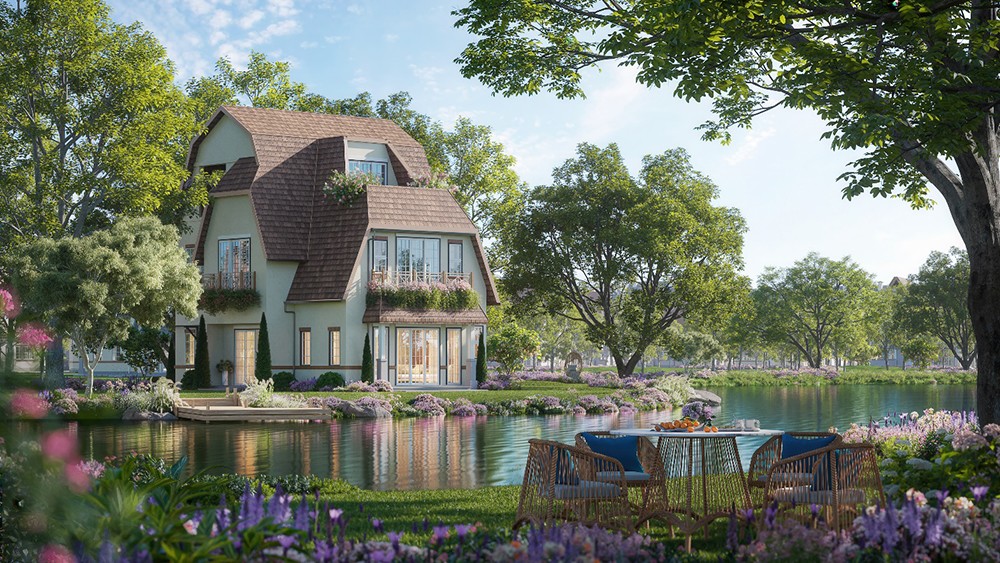 Mỗi m2 xây dựng được làm mát bởi 2m2 mặt nước