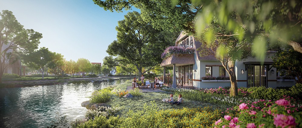 Thiết kế mặt nước an toàn theo triết lí vị nhân sinh của Ecopark